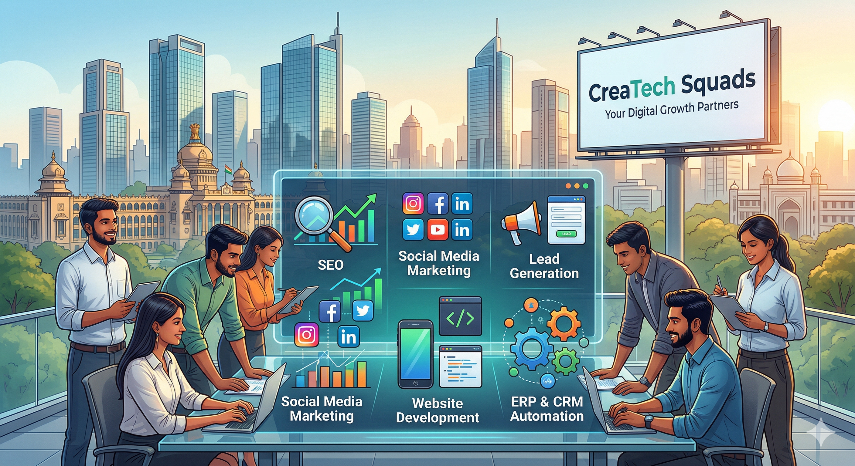 SEO Strategy & Google Ranking Growth by CreaTech Squads