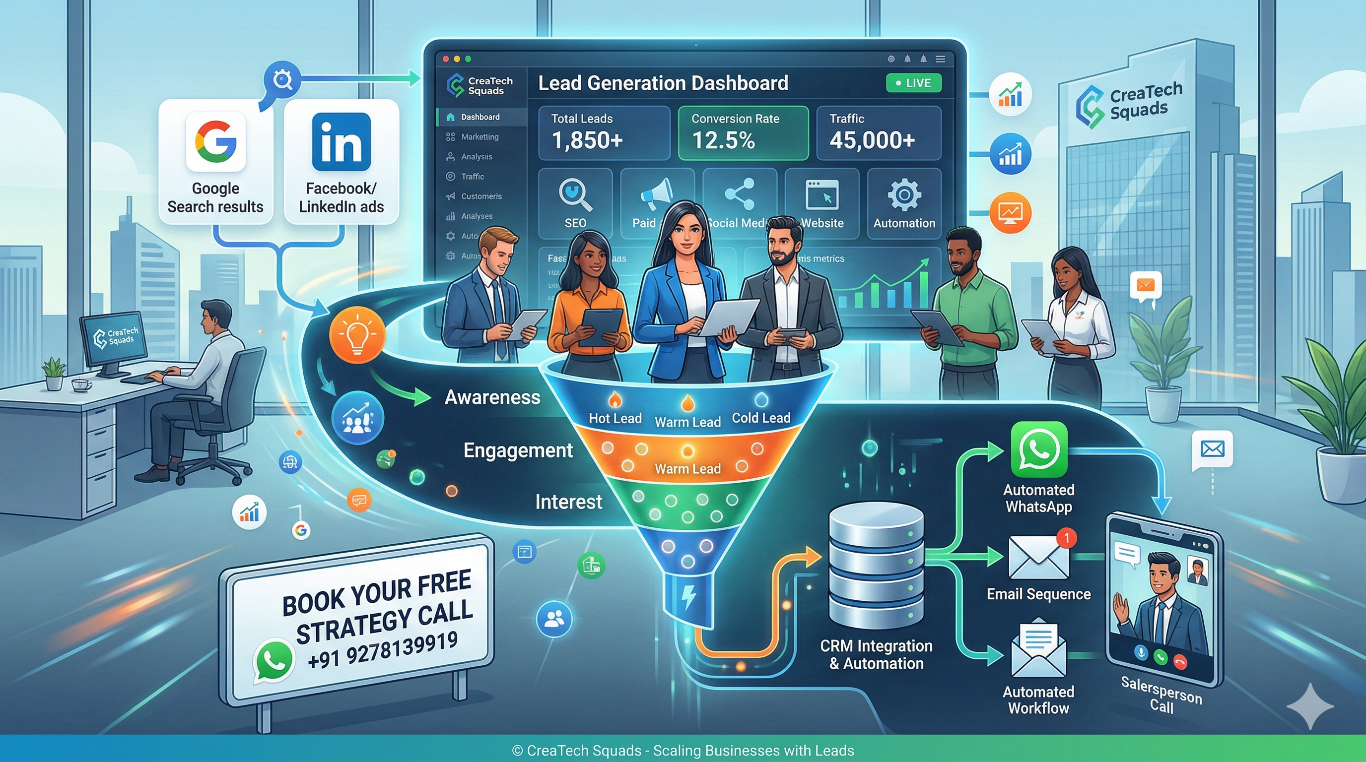 High-Quality Lead Generation Strategy by CreaTech Squads