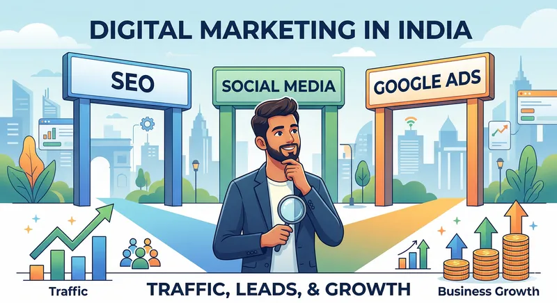 SEO vs Social Media vs Google Ads Strategy Comparison in India