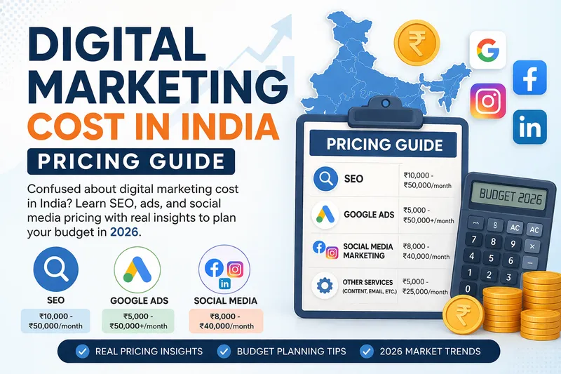 Digital Marketing Pricing & Cost Breakdown in India (2026)