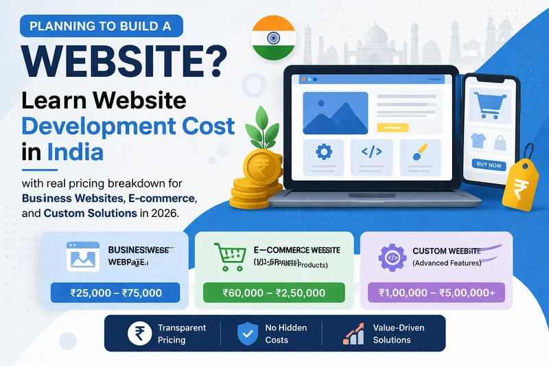 Website Development Cost in India (2026): Complete Pricing Guide for Businesses