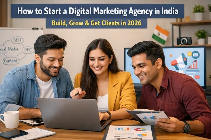 How to Start a Digital Marketing Agency in India (2026): Step-by-Step Guide for Beginners