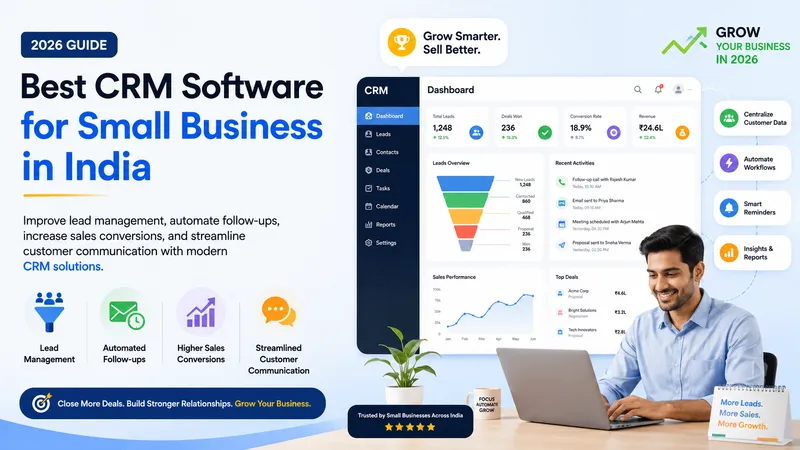 How CRM Software Helps Small Businesses Manage Leads & Improve Sales Efficiency