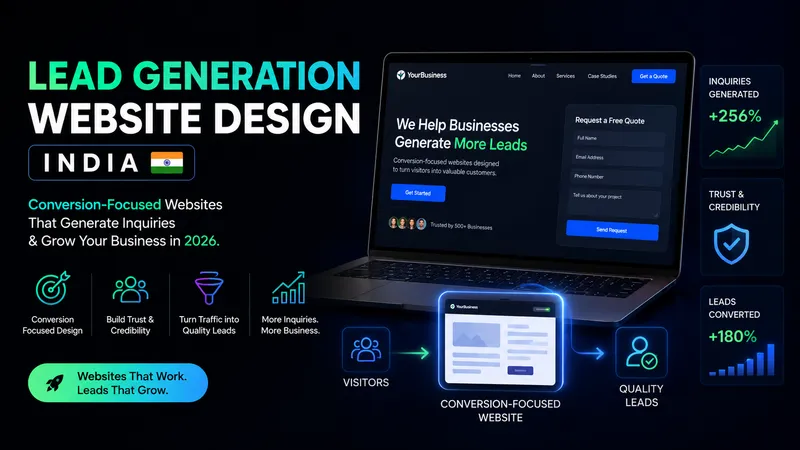 Lead Generation Website Design Services in India (2026): How Businesses Turn Website Traffic into Customers