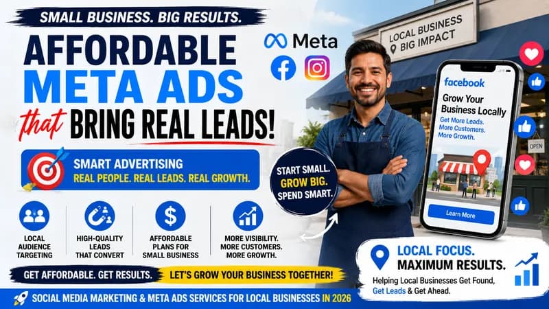 How Local Businesses Use Affordable Social Media & Meta Ads Services to Generate More Leads