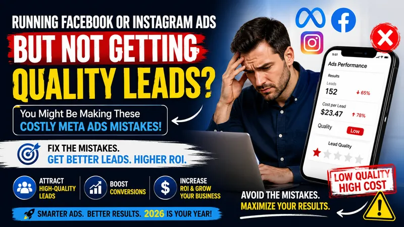 Top Facebook & Instagram Ad Mistakes Businesses Must Avoid (2026): Why Most Campaigns Fail to Generate Quality Leads