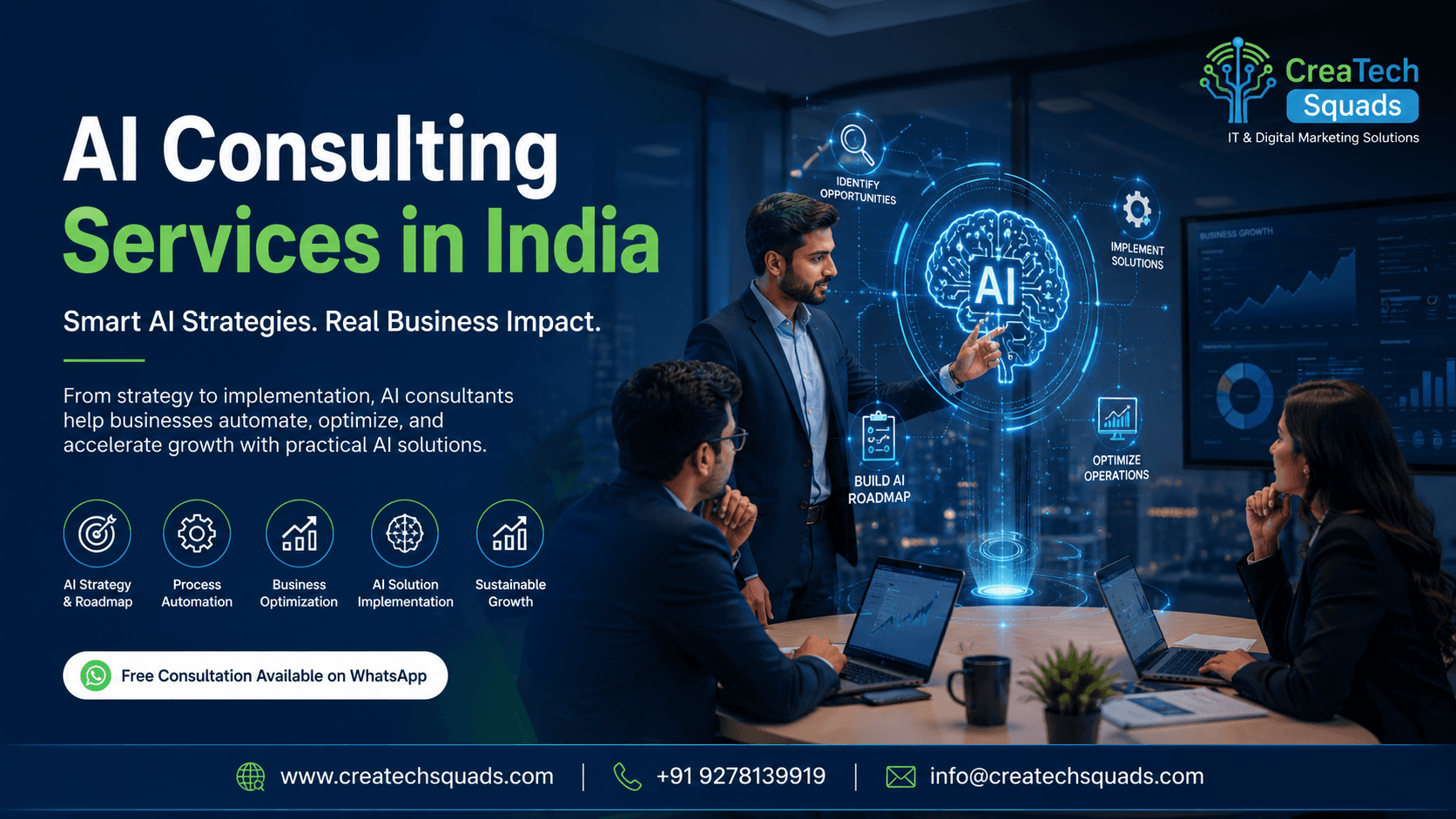 AI Consulting Services India (2026): Build the Right AI Strategy to Automate, Scale & Grow Your Business